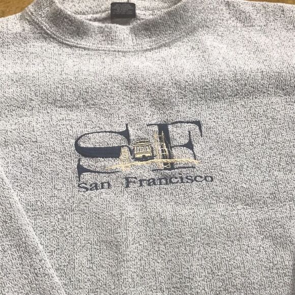 VTG, S F SAN FRANCISCO MADE IN USA 🇺🇸MEN SWEATER - Picture 11 of 16